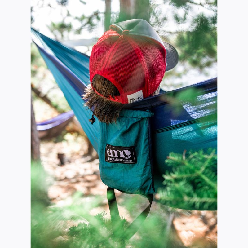 Hamac turistic ENO SingleNest seafoam / navy 8