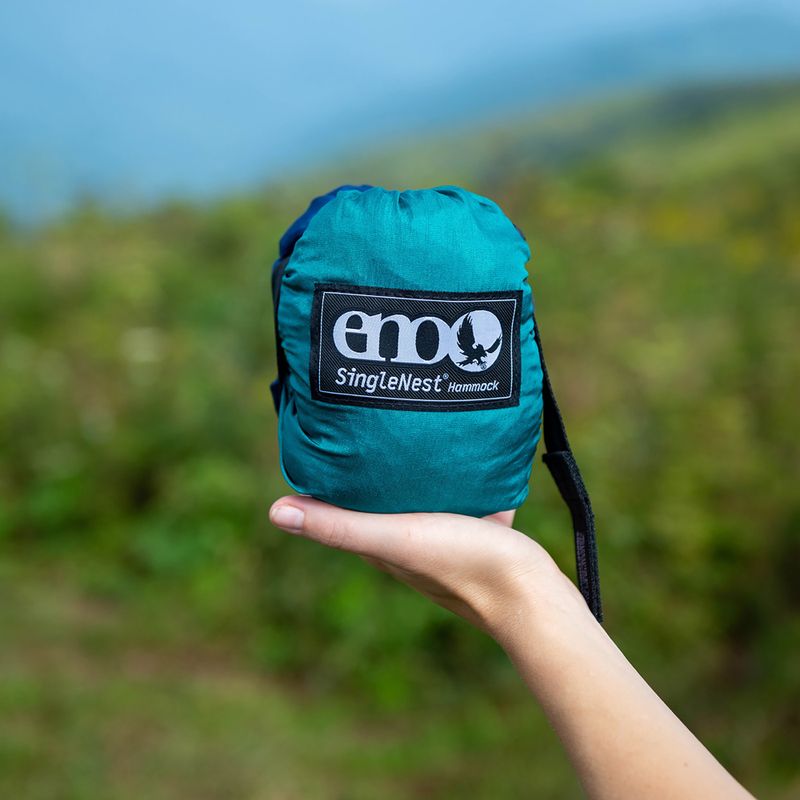 Hamac turistic ENO SingleNest seafoam / navy 9
