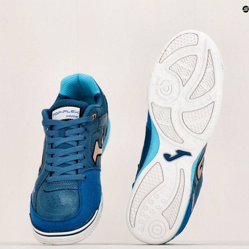 Ghete de fotbal pentru bărbați Joma Top Flex IN petroleum/gold 14