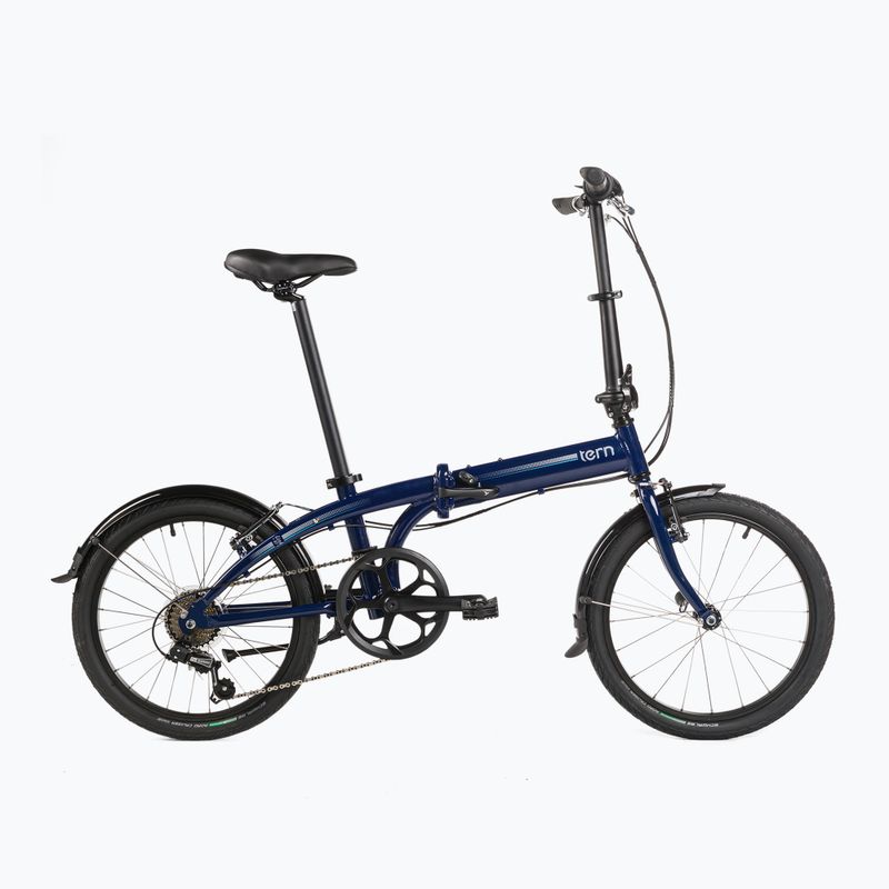 Bicicleta pliabilă de oraș Tern LINK B7 albastru marin