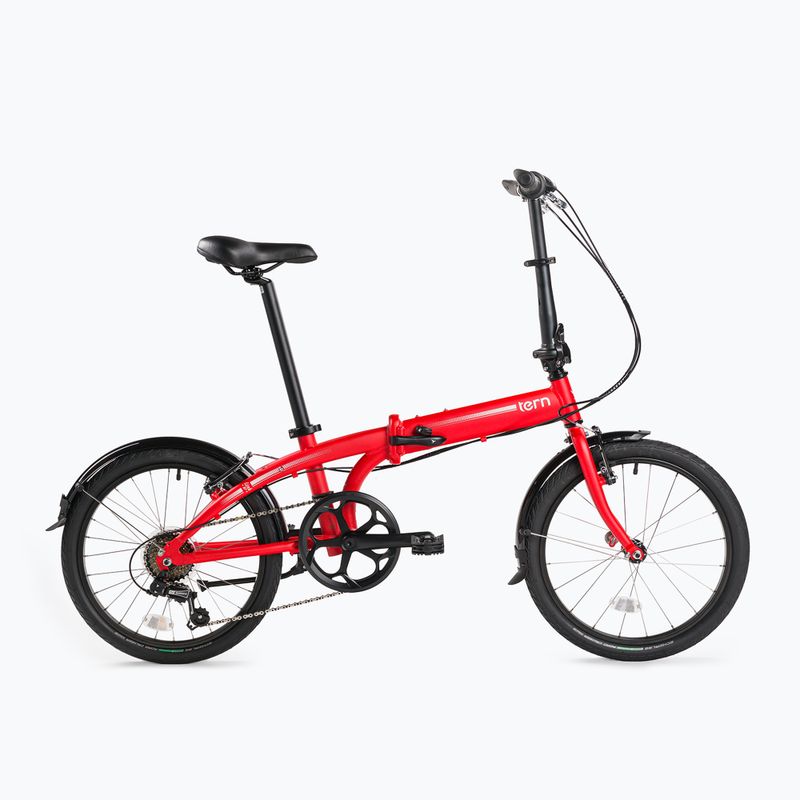 Tern pliabila bicicletă de oraș roșu LINK B7