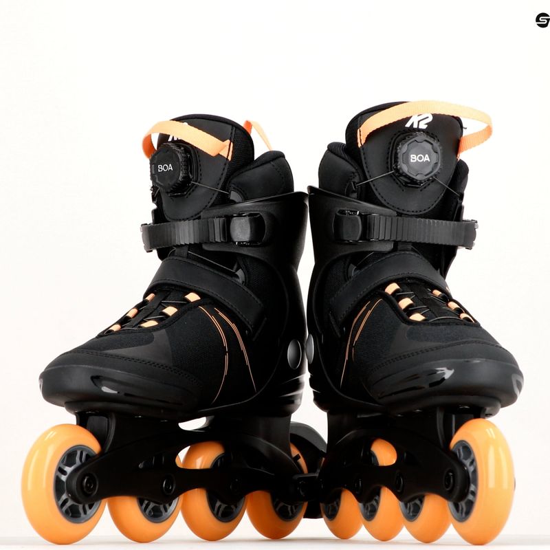 Role pentru femei K2 Alexis 80 Boa negru-portocalii 30H0100/11/60 16