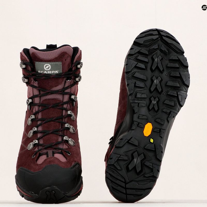 Încălțăminte de trekking pentru femei Scarpa ZG Trek GTX maroon 67075 18