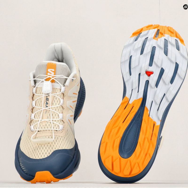 Încălțăminte de trail pentru femei Salomon Pulsar Trail bej-gri L47210600 14