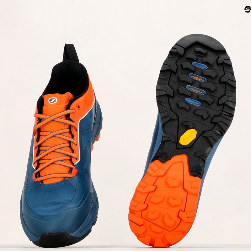 Încălțăminte de trekking pentru bărbați Scarpa Rapid GTX bleumarin-portocalie 72701 14