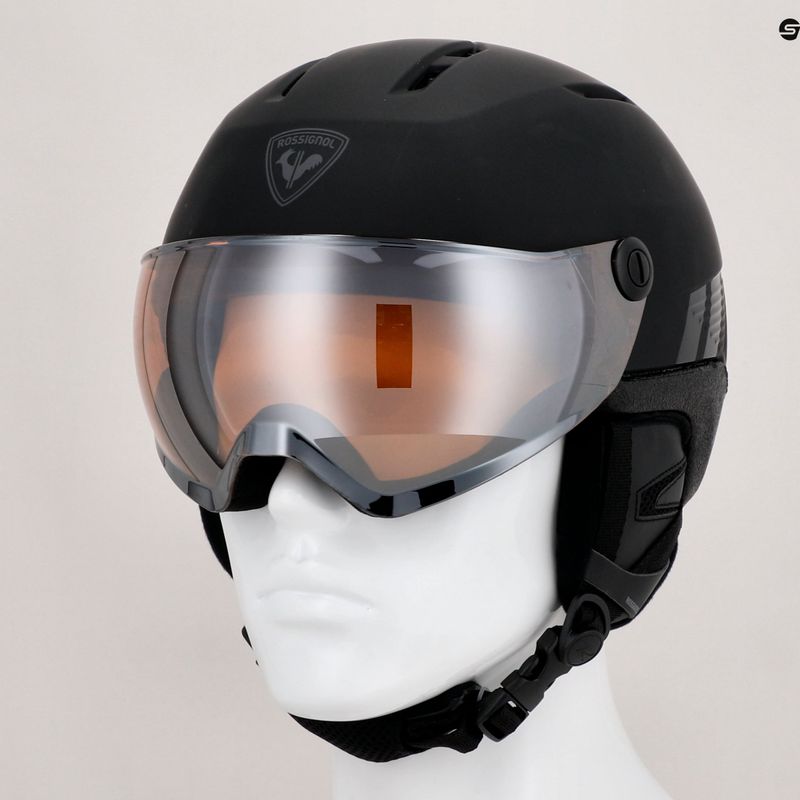 Cască de schi Rossignol Fit Visor Impacts black/orange/silver 9