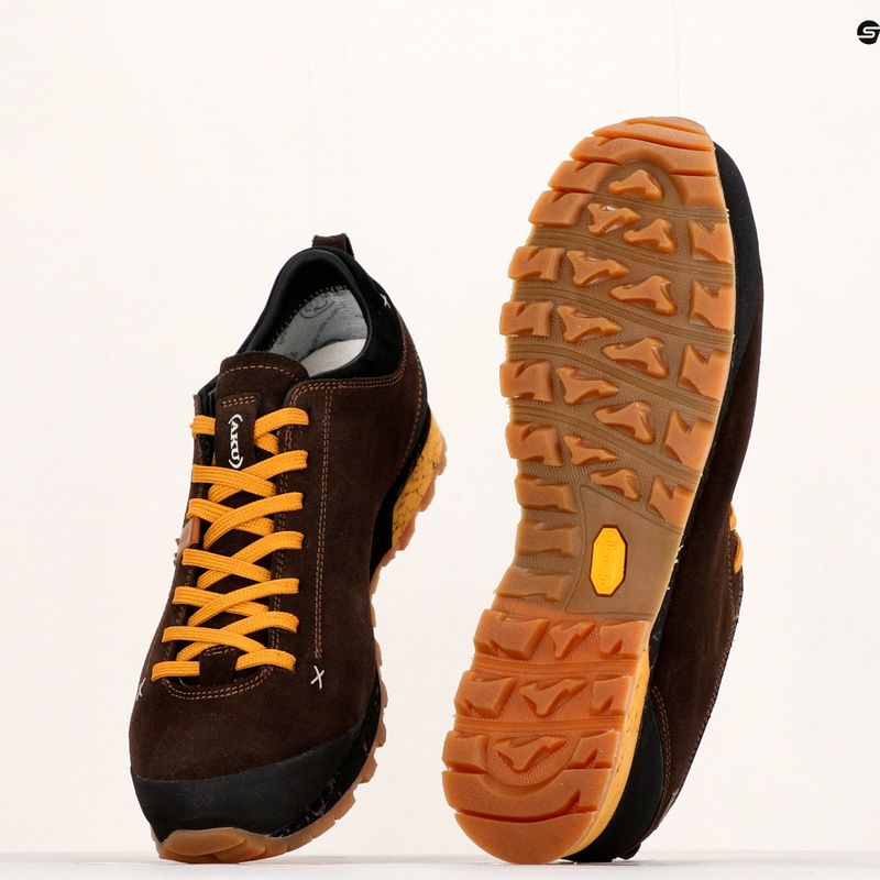 Încălțăminte de trekking pentru bărbați AKU Bellamont III Suede GTX maro-galbenă 504.3-222-7 13