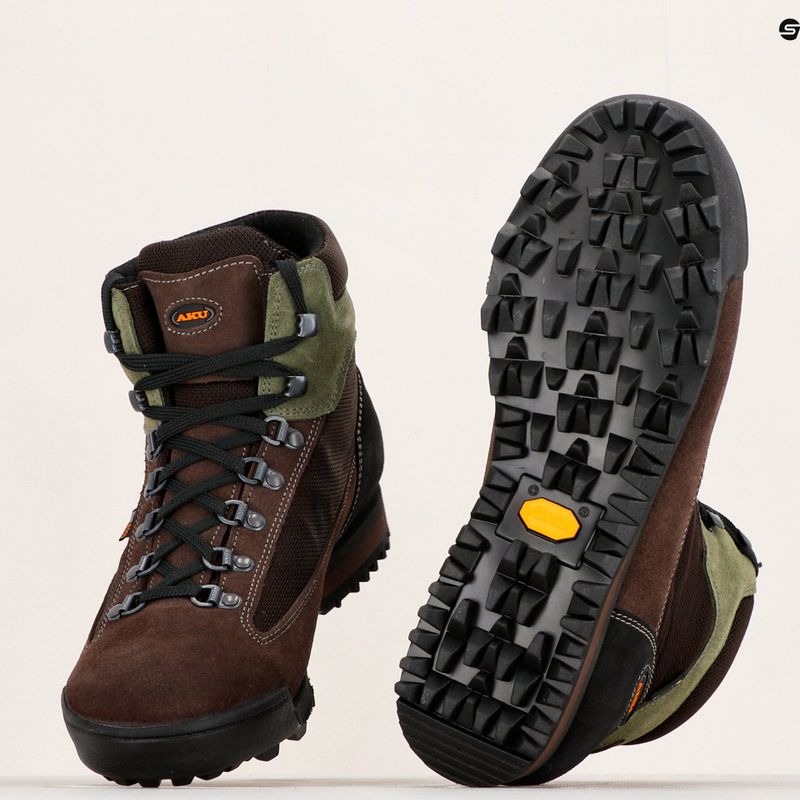 Încălțăminte de trekking pentru bărbați AKU Slope Original GTX maro-verde 885.20-044-7 14