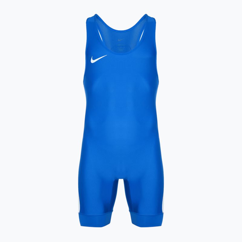 Costum pentru bărbați Nike Grappler Elite Singlet royal/white