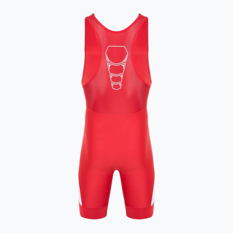 Costum pentru bărbați Nike Grappler Elite Singlet scarlet/white 2