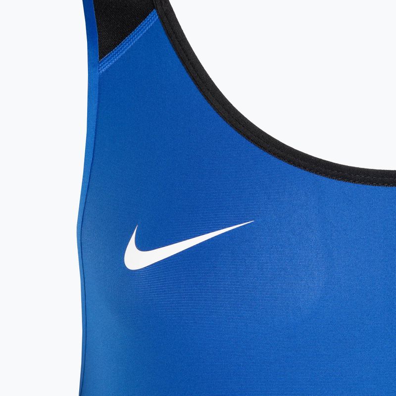 Combinezon pentru bărbați Nike Weightlifting Singlet royal/black 3