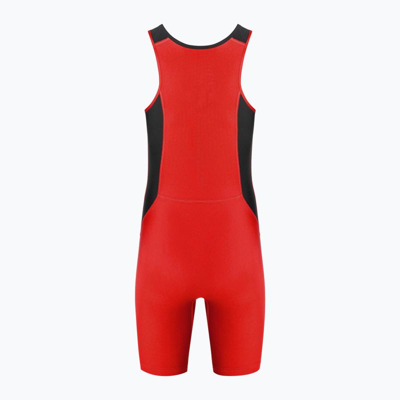 Combinezon pentru bărbați Nike Weightlifting Singlet scarlet/black 2