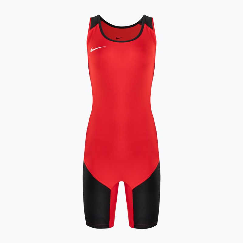 Combinezon pentru femei Nike Weightlifting Singlet scarlet/black