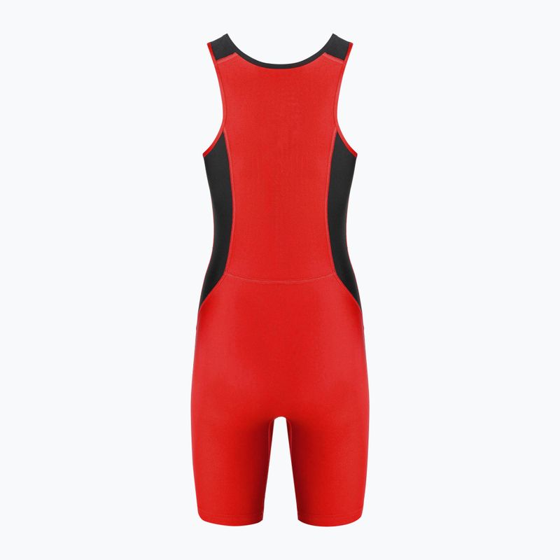 Combinezon pentru femei Nike Weightlifting Singlet scarlet/black 2