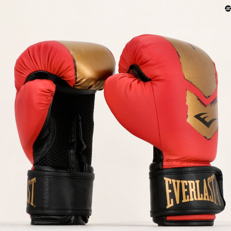 Everlast Prospect 2 roșu/auriu mănuși de box pentru copii EV4602 RED/GLD 9