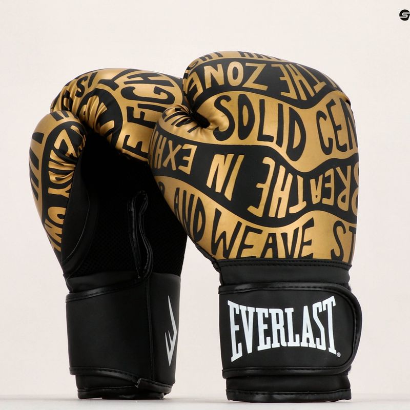 Everlast Spark Spark negru/aur mănuși de box EV2150 BLK/GLD 9