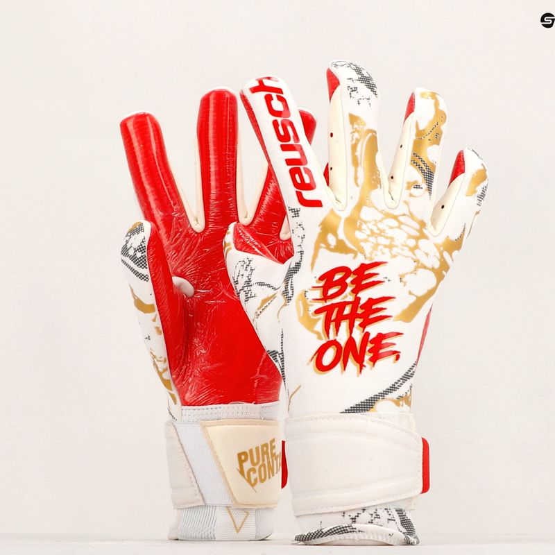 Mănuși de portar Reusch Pure Contact Gold X GluePrint alb 5370075-1011 9