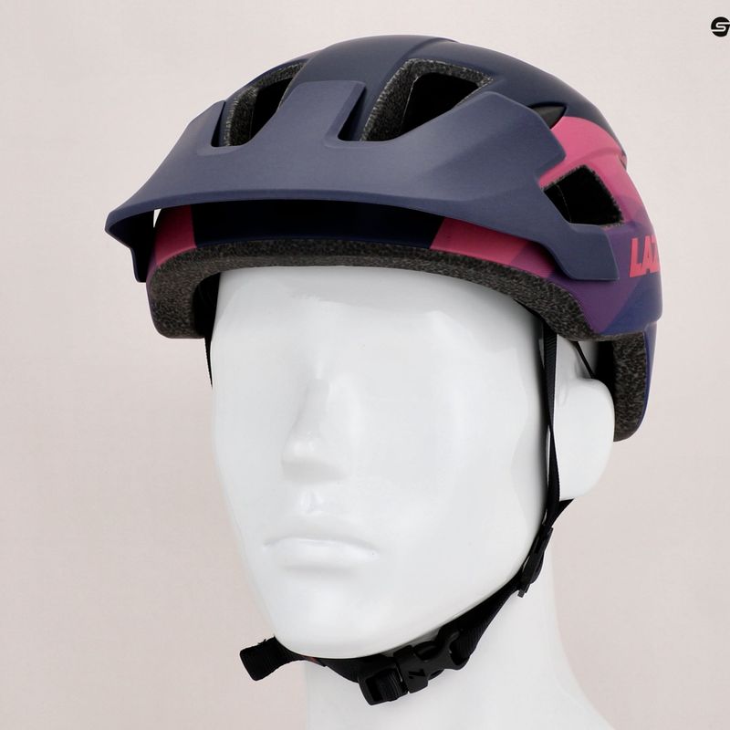 Cască de biciclist Lazer Chiru albastru-roz BLC220788888350 9