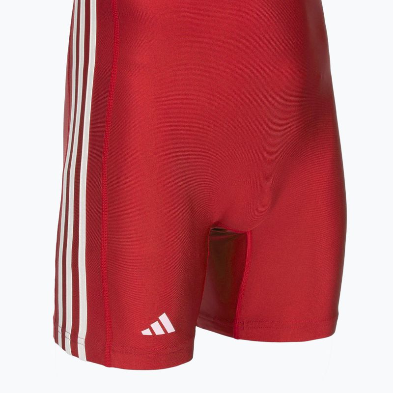 Combinezon pentru bărbați adidas 3 Stripe Singlet red/white 3