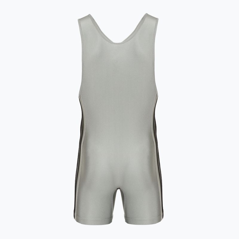 Combinezon pentru bărbați adidas 3 Stripe Singlet grey/black 2