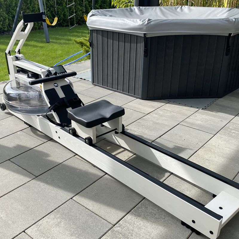 Aparat de vâslit cu apă WaterRower Blanc S4, alb, WW-WR-175-S4 10