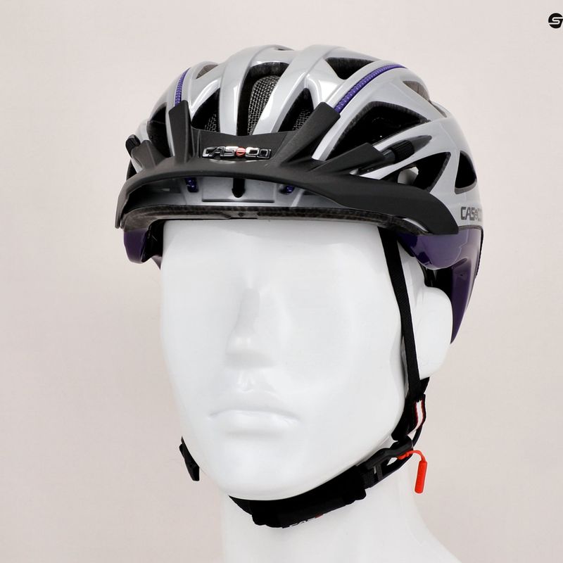 Cască de bicicletă pentru femei CASCO Activ 2 silver 04.0872 9