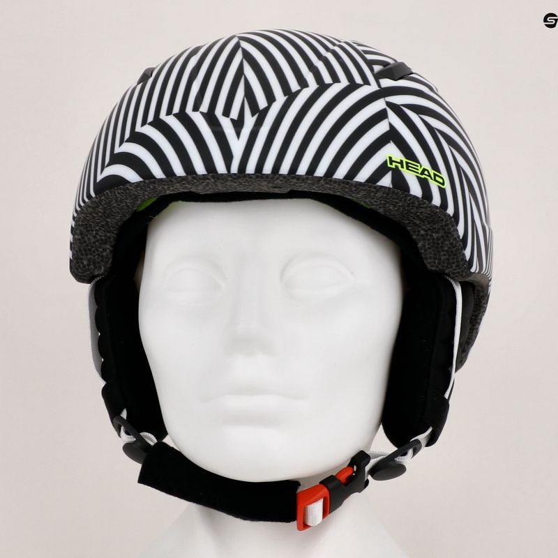 Cască de schi pentru copii HEAD Mojo 2022 alb și negru 328632 12