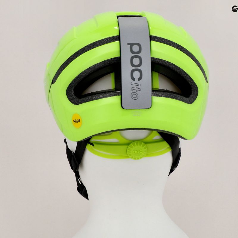 Cască de bicicletă pentru copii POC POCito Omne MIPS fluorescent yellow/green 9