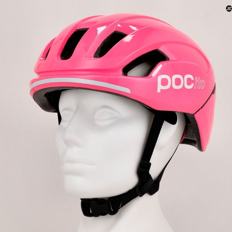 Cască de bicicletă pentru copii POC POCito Omne MIPS fluorescent pink 9