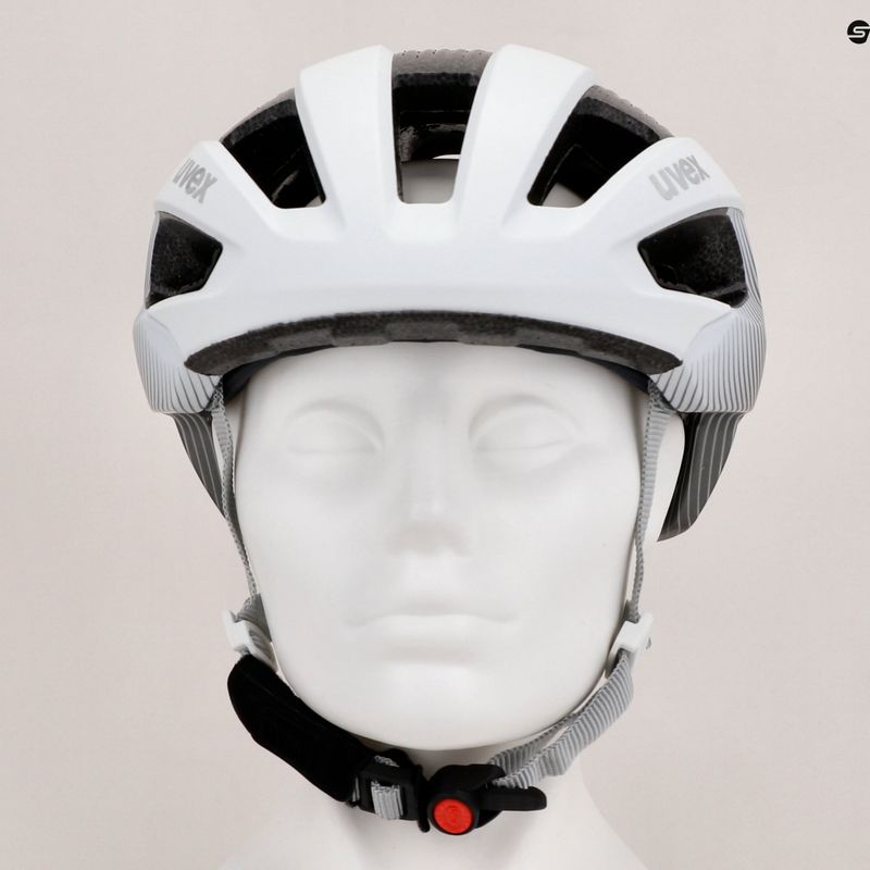 Cască de bicicletă pentru femei UVEX Rise CC WE alb/gri 41/0/0/034/03/15 12