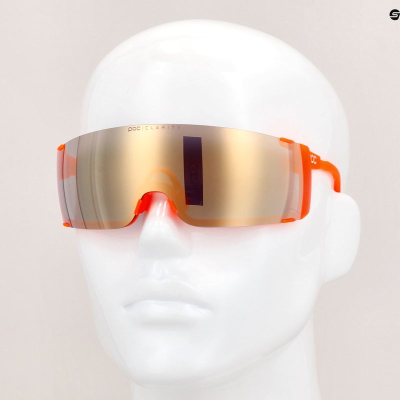 Ochelari de protecție pentru bicicletă POC Propel fluorescent orange translucent/clarity road gold 12