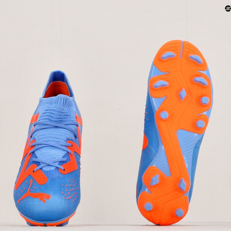 PUMA Future Match FG/AG JR ghete de fotbal pentru copii albastru/portocaliu 107195 01 16