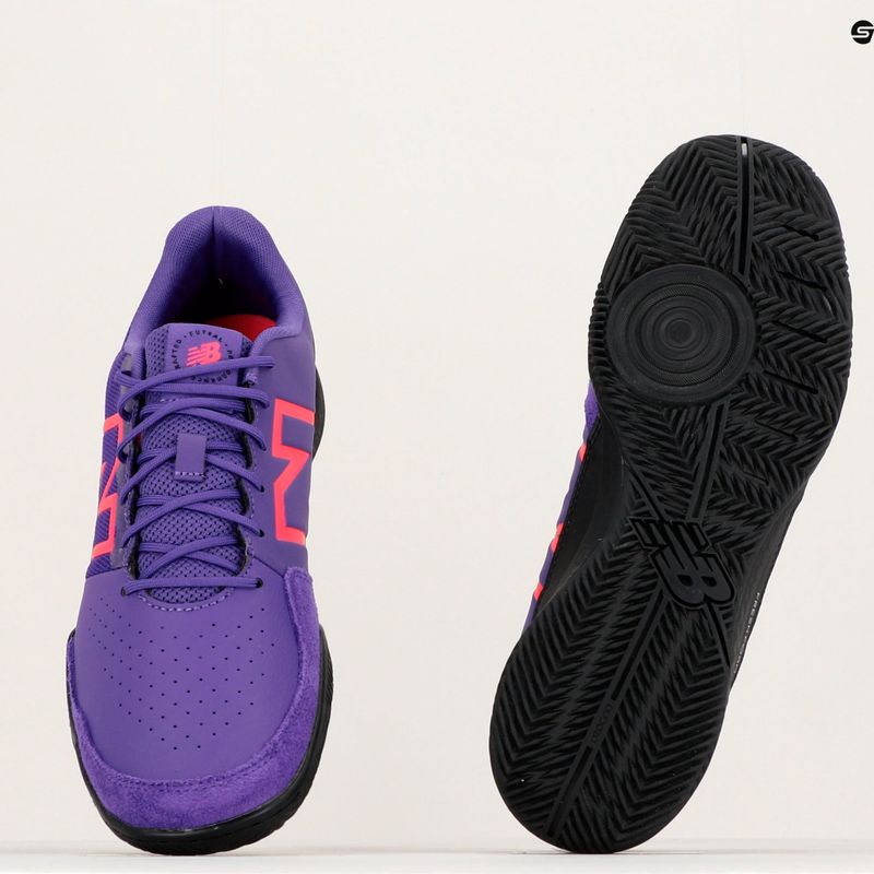 New Balance ghete de fotbal pentru bărbați Audazo V6 Command IN violet-negru SA2IPH6.D.075 18