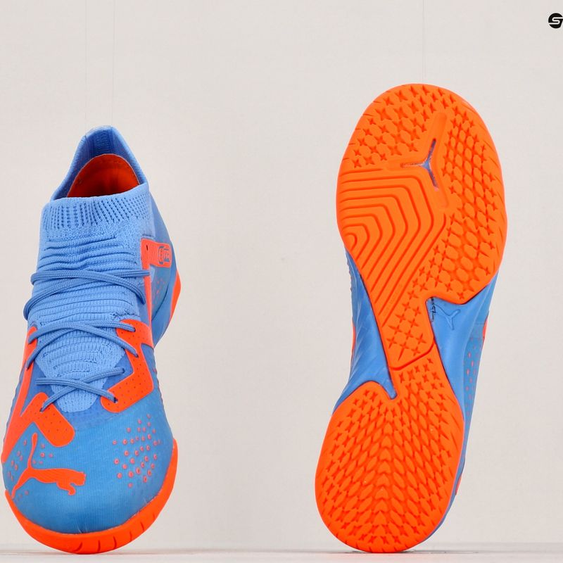 PUMA Future Match IT+Mid JR ghete de fotbal pentru copii albastru/portocaliu 107198 01 18