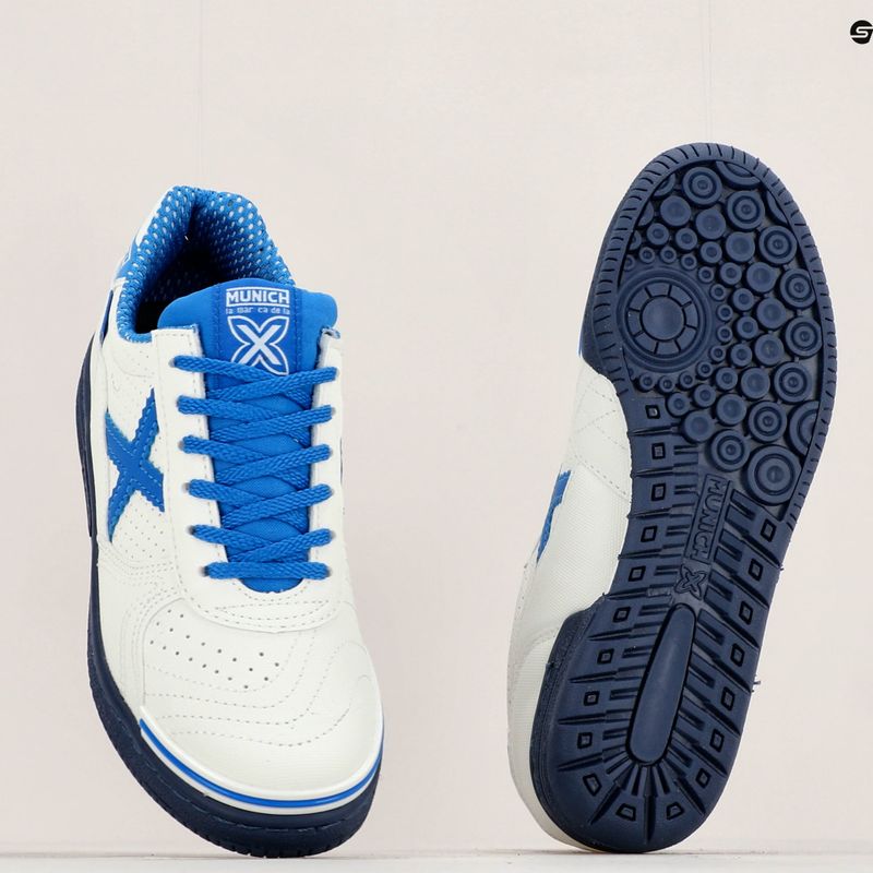 Cizme de fotbal pentru copii MUNICH G-3 Kid Profit alb 11