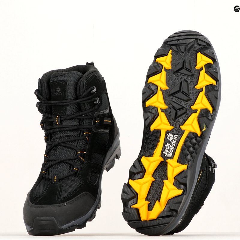 Cizme de trekking pentru bărbați Jack Wolfskin Vojo 3 Texapore Mid negru 4042461_6055 9