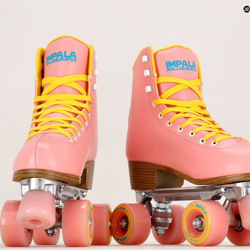 Patine cu rotile pentru femei IMPALA Quad Skate roz-galbene 16