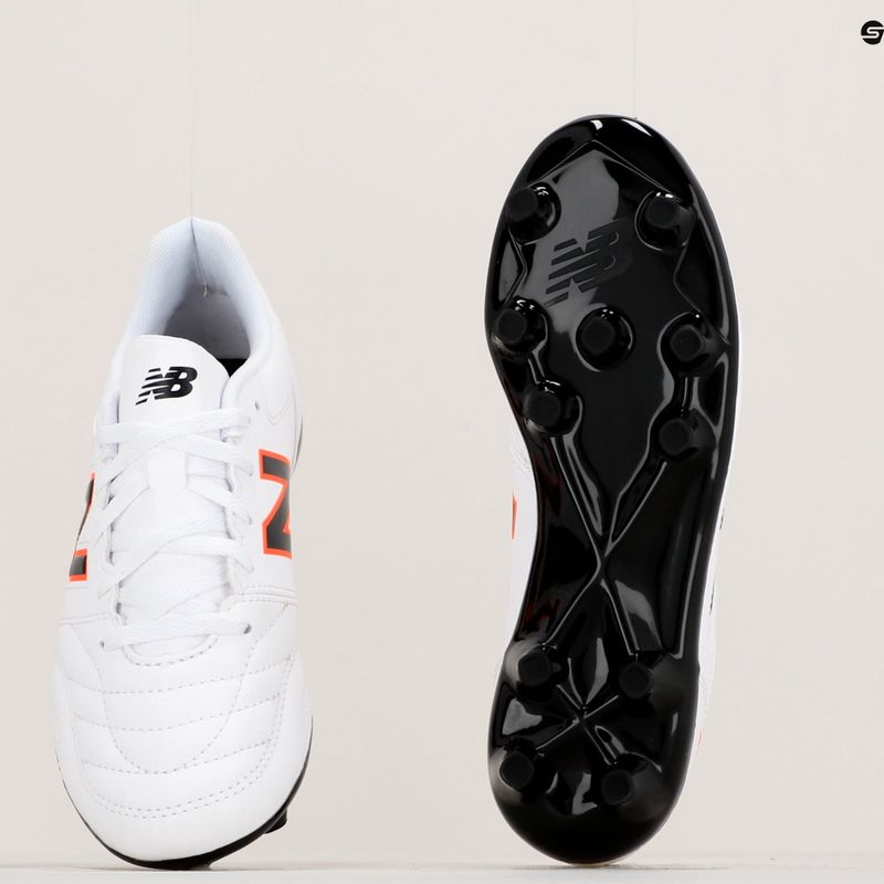 New Balance 442 V2 Academy FG ghete de fotbal pentru copii alb JS43FWD2.M.035 17