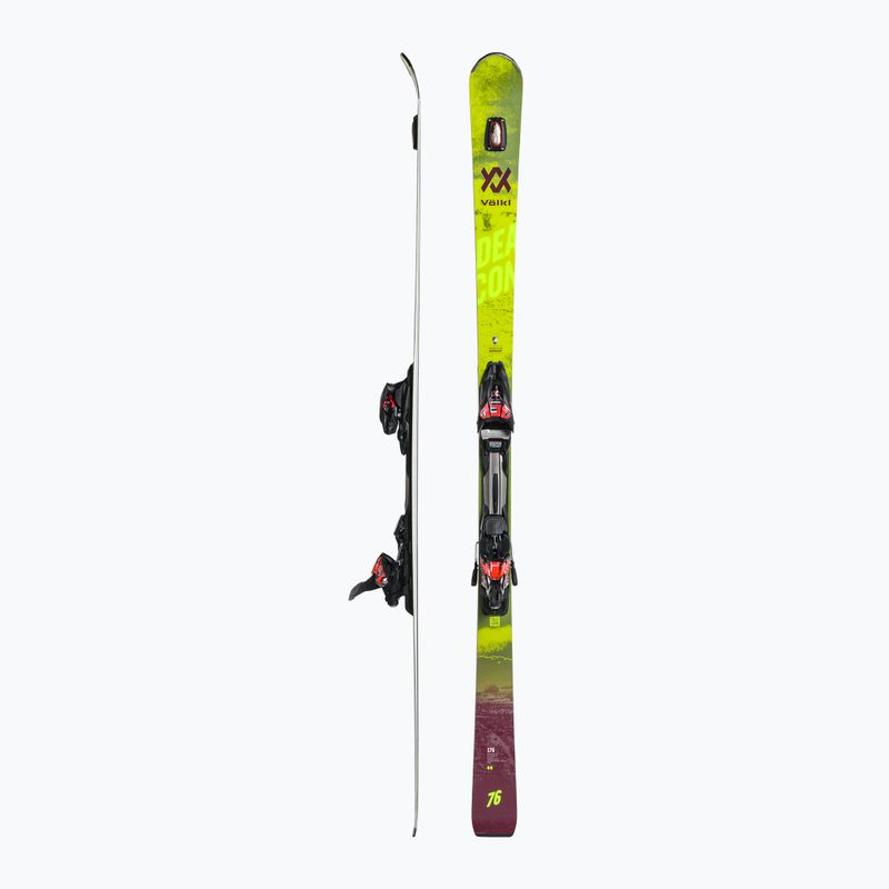 Schiuri de coborâre Völkl Deacon 76+RMotion2 12GW negru-galbene  121121/6877T1.VR 2