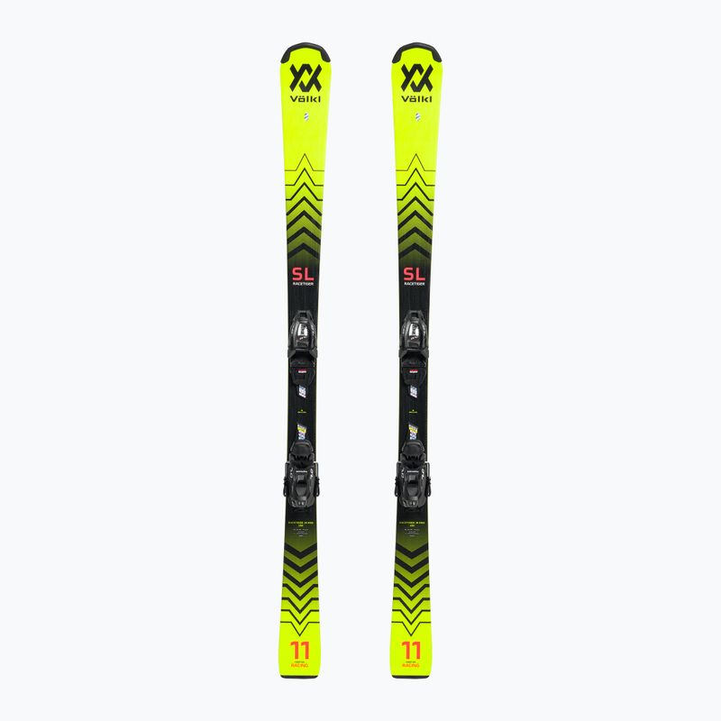 Schiuri de coborâre pentru copii Völkl Racetiger JR Pro+7.0 VMotion JR galben-negre 122467/6262T1.VA