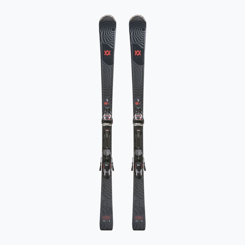 Schi alpin pentru femei Völkl Flair 75 + vMotion 11 ALU GW negru/coral