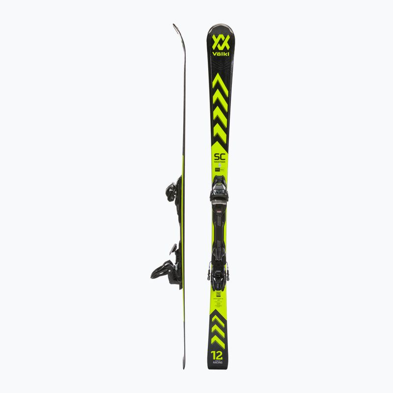 Völkl Racetiger SC Black + vMotion 10 GW negru/galben schiuri de coborâre negru/galben 2