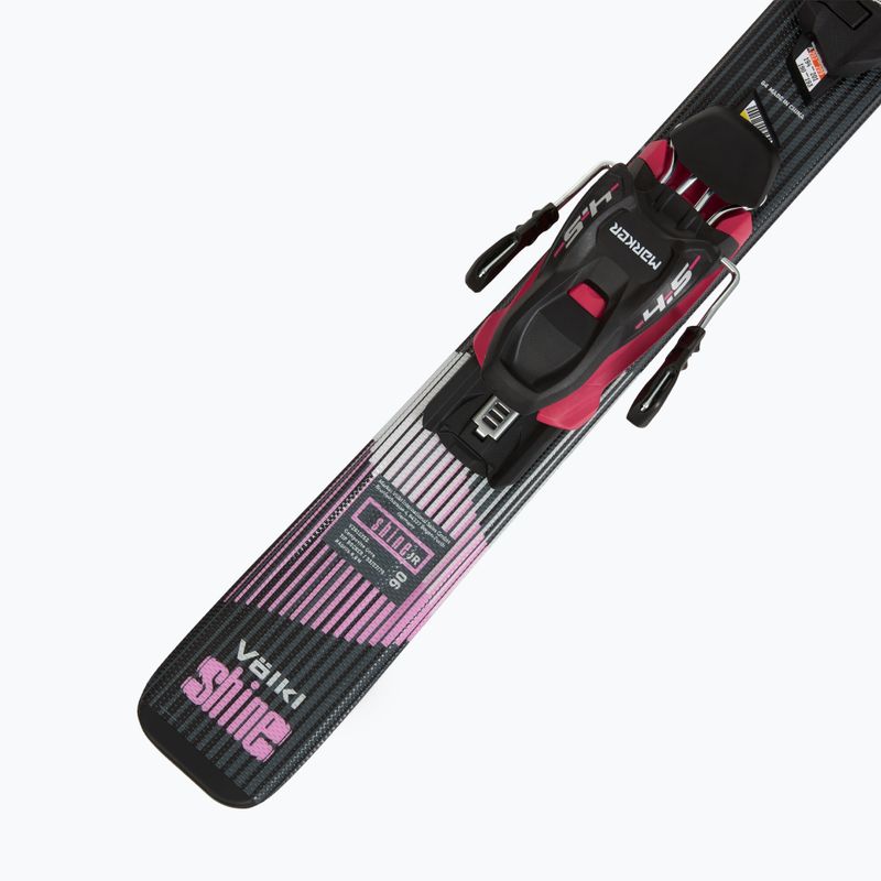 Schiuri de coborâre pentru copii Völkl Shine Jr + legături 4.5 VMotion Jr Lady 80-90 cm black/pink 7