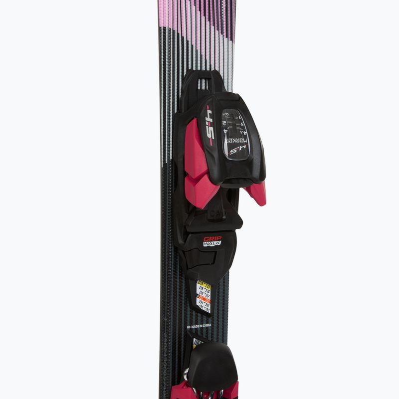Schiuri de coborâre pentru copii Völkl Shine Jr + legături 4.5 VMotion Jr Lady 100-120 cm black/pink 4