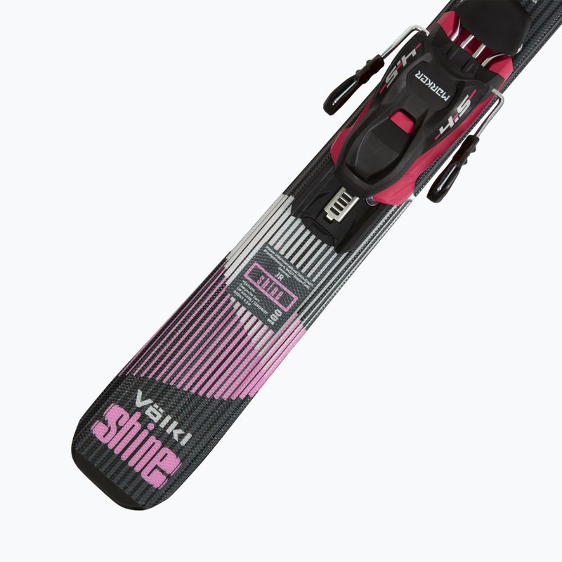 Schiuri de coborâre pentru copii Völkl Shine Jr + legături 4.5 VMotion Jr Lady 100-120 cm black/pink 7