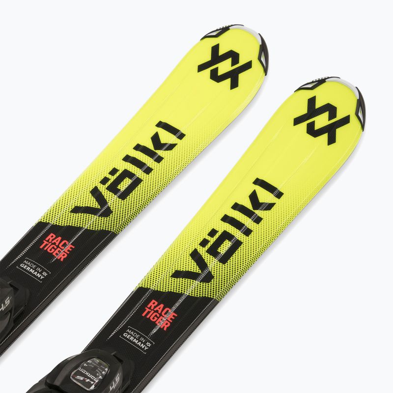 Schiuri de coborâre pentru copii + legături Völkl Racetiger Jr Yellow+7.0 VMotion Jr 130-160 cm 4