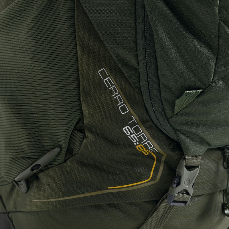 Rucsac de trekking pentru bărbați Lowe Alpine Cerro Torre 65 + 20 l verde FBQ-01-DO-65 5