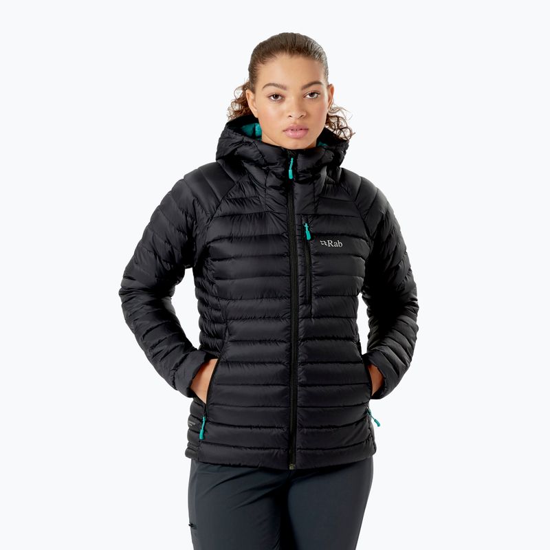 Geacă cu puf pentru femei Rab Microlight Alpine black