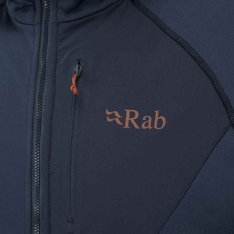 Rab Superflux Hoody pentru bărbați Rab Superflux Hoody fleece sweatshirt albastru QFE-89-DI 4