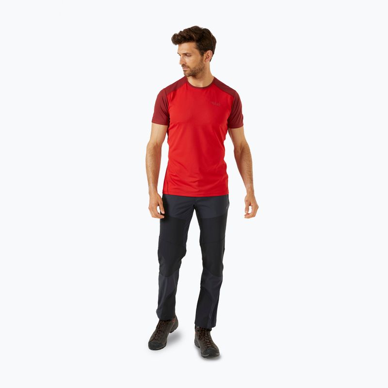 Tricou pentru bărbați Rab Force ascent red/oxblood red 2